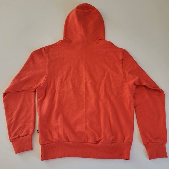 NWT Hanes Explorer Mens French Terry Hoodie Lightweight Graphic Orange Ombre XS - Picture 3 of 9
